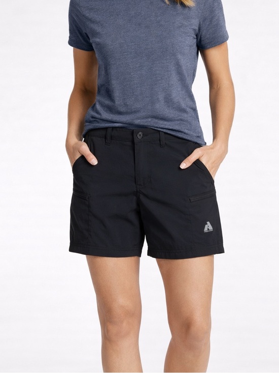 Eddie Bauer Pants - Eddie Bauer First Ascent Guide Pro Shorts Womens size 12 Black Nylon Stretch
